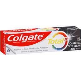 Colgate Total Charcoal Deep Clean Antibacterial Fluoride Toothpaste 115g