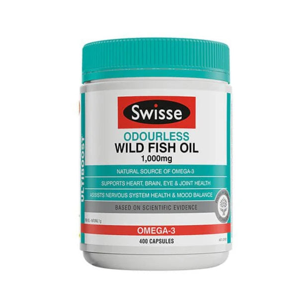 SWISSE Ultiboost无腥味野生鱼油1000毫克 400粒胶囊