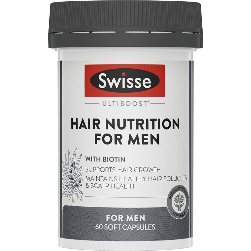 Swisse Ultiboost Hair Nutrition For Men 60 Viên