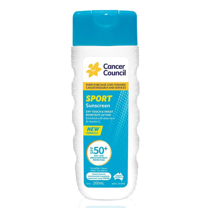 Cancer Council SPF 50 Sport Dry Touch & Sweat Resistant 200mL