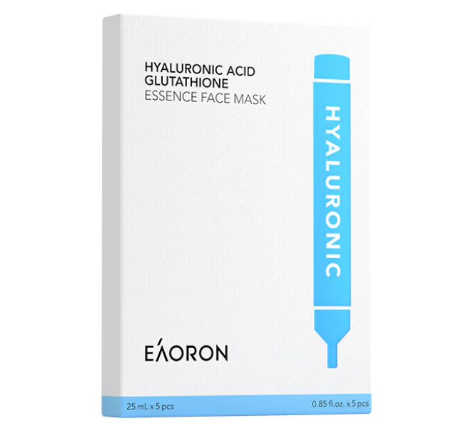 EAORON Hyaluronic Acid Glutathione Essence Face Mask 25mL x 5 miếng