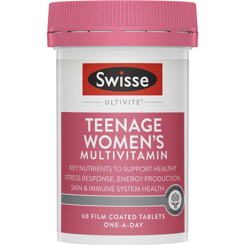 Swisse Women's Teenage Ultivite Multivitamin 60 Tablets