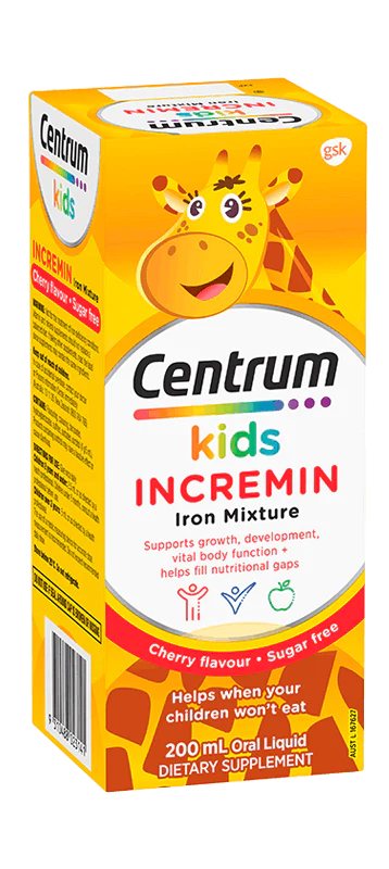 Centrum Kids Incremin Iron Mixture 樱桃味 200mL