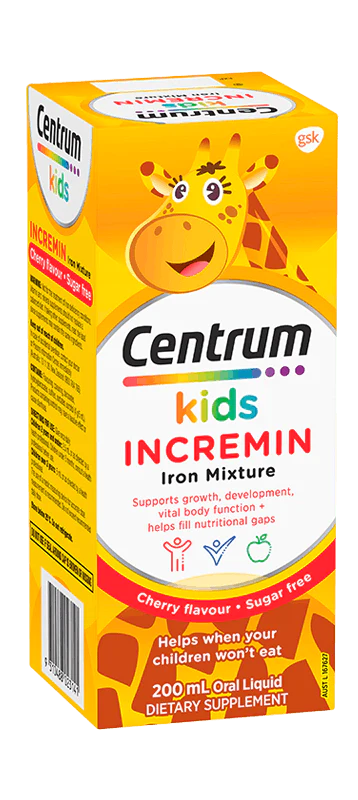 Centrum Kids Incremin Iron Mixture Cherry Flavour 200mL