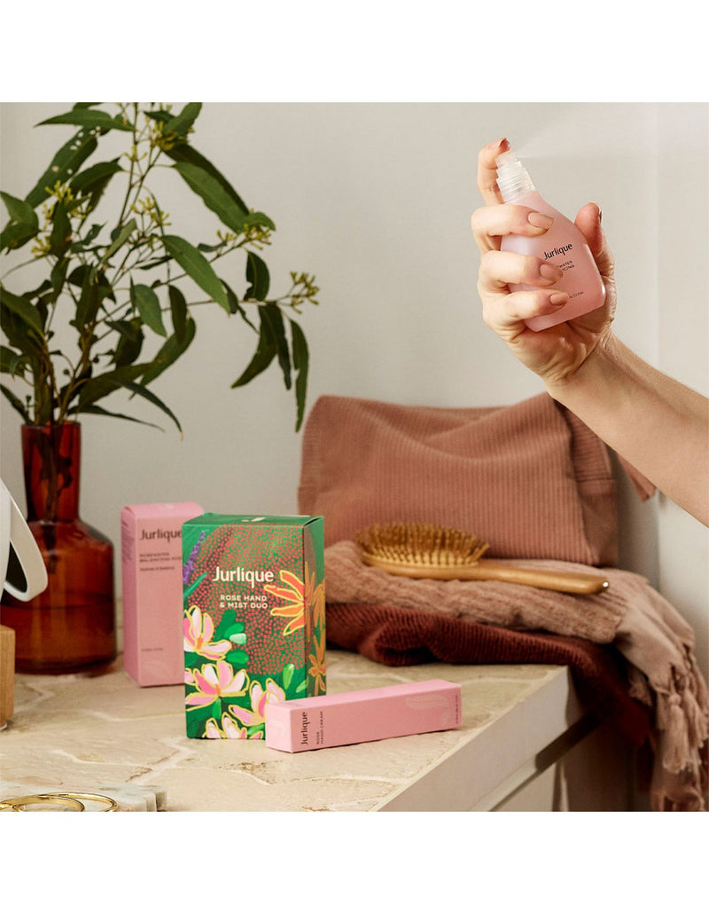 Bộ đôi Nước hoa hồng và Xịt tay Jurlique Rose