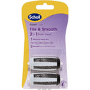 Scholl Expert Care File And Smooth 2 In 1 Roller Head Refill 2 Pack