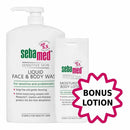 Sebamed Liquid Face & Body Wash 1 Litre + BONUS Moisturising Body Lotion 200mL