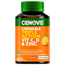 Cenovis Chewable Triple Action Vit C, D & Zinc  60Chewable tablets