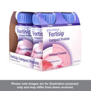 Nutricia Fortisip Compact Protein 125ml - Strawberry flavour - pack of 4