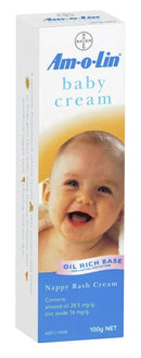 Amolin Baby Cream For Nappy Rash Tube 100g