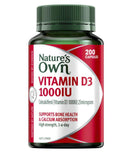 Vitamin D3 1000IU của Nature's Own - Vitamin D - 200 Viên