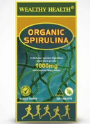 Wealthy Health SPIRULINA HỮU CƠ 1000MG 100 Viên