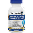 Caruso's Super Calcium + Vitamin K2 & D3 60 Tablets