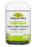 Nature's Way Adult Vita Gummies Apple Cider Vinegar + Probiotic + Prebiotic 50 Gummies