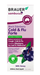 Brauer Sambucus Black Elderberry Cold & Flu Forte cho Người lớn 200ml