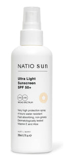 Natio Australia 超轻喷雾防晒霜 SPF 50+ 200毫升