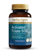 Herbs Of Gold Activated Folate 500 60 Vegetarian Capsules