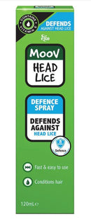 Moov Head Lice Defence Spray 120mL - Lice/Nits