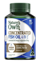Nature's Own 4 In 1 Concentrated Fish Oil 90 Capsules