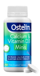 Ostelin Calcium & Vitamin D3 Minis 250 Tablets