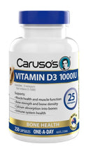 Carusos 维生素 D3 1000IU 250 粒胶囊