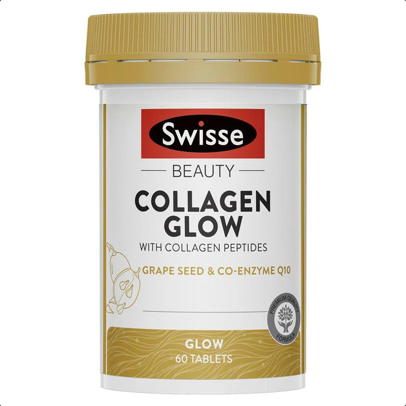 Swisse Beauty Collagen Glow With Collagen Peptides 60 Tablets EXP01/2025