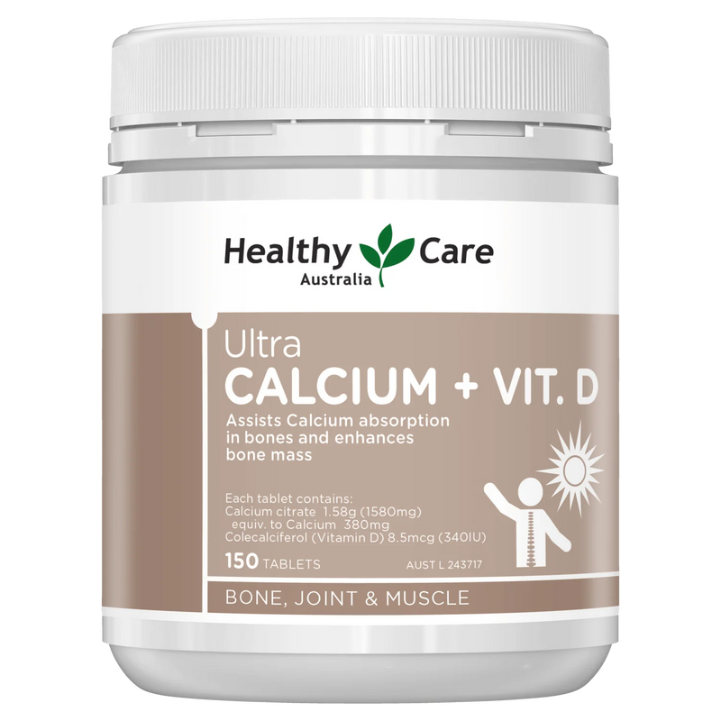 Ultra Calcium Healthy Care Ultra Calcium + Vitamin D 150 Tablets – Better Value ...