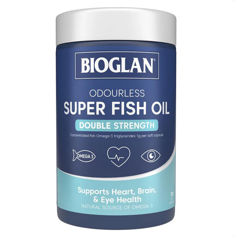 Bioglan无味超级鱼油双倍浓缩200粒
