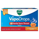Vicks VapoDrops + 蜂蜜缓解喉咙痛含片 16片