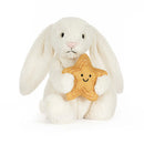 Jellycat 奶油色兔子抱星星