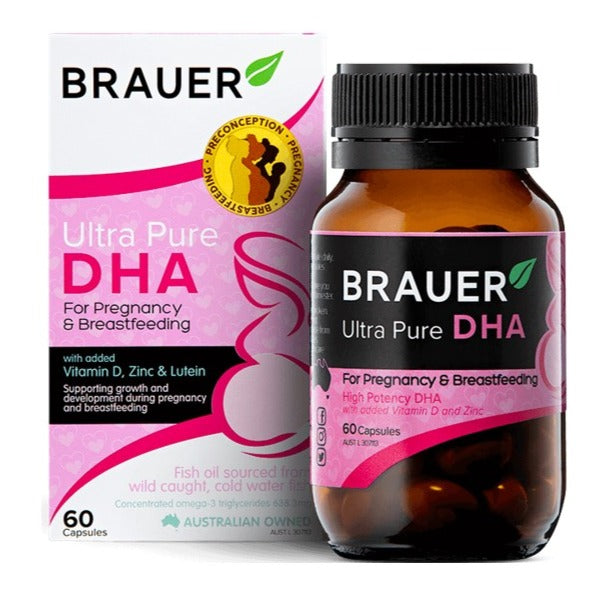Brauer超纯DHA用于妊娠和母乳喂养60胶囊