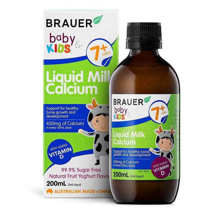 Brauer Baby & Kids Liquid Milk Calcium 200mL