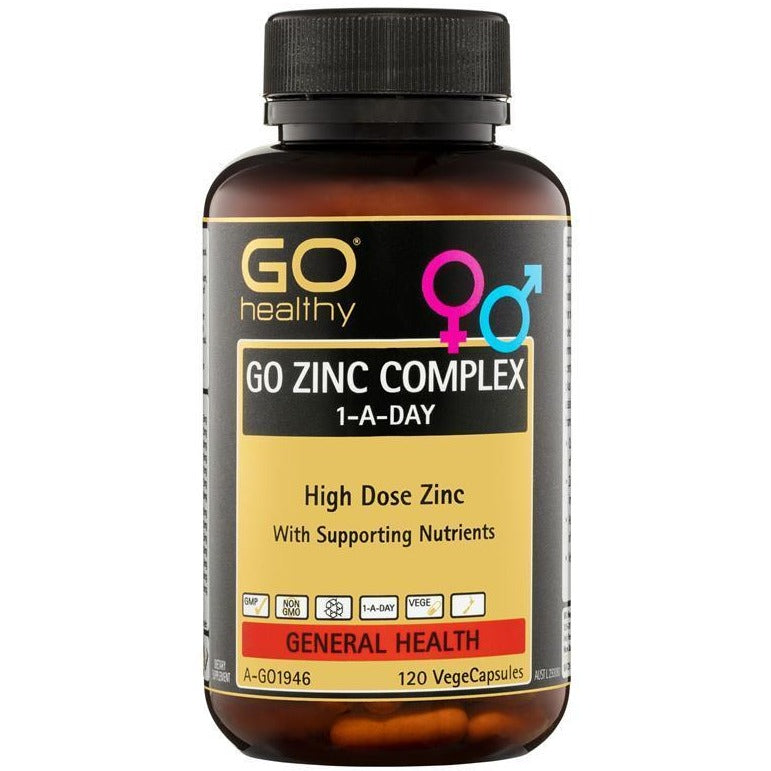 GO Healthy Zinc Complex 1 A Day 120粒素食胶囊