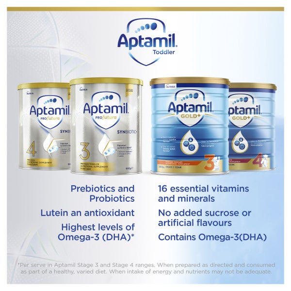 Thức ăn bổ sung Aptamil Profutura Stage 4 Premium cho trẻ từ 3 tuổi 900g