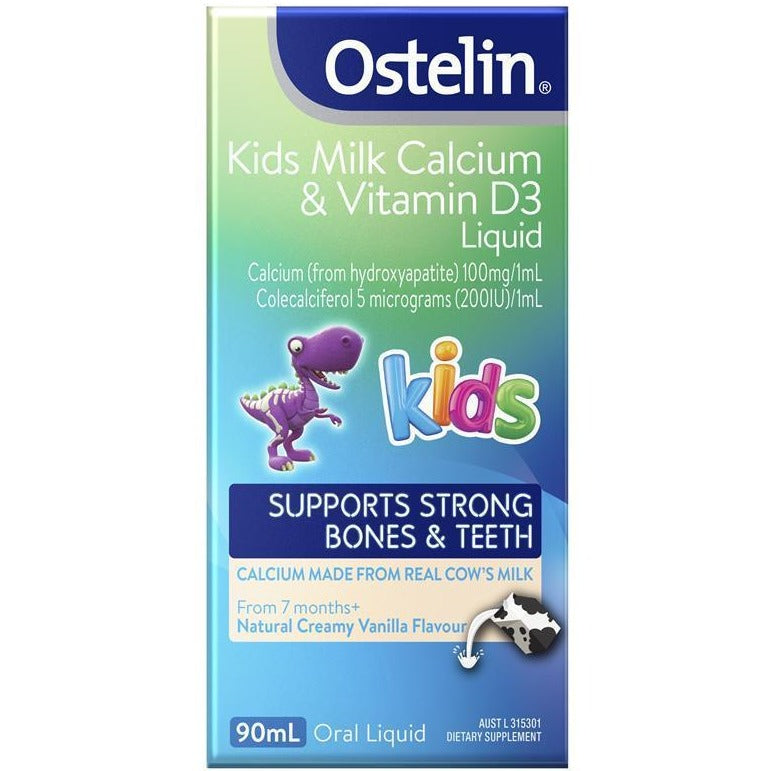 Ostelin儿童牛奶钙和维生素D3液体90ml