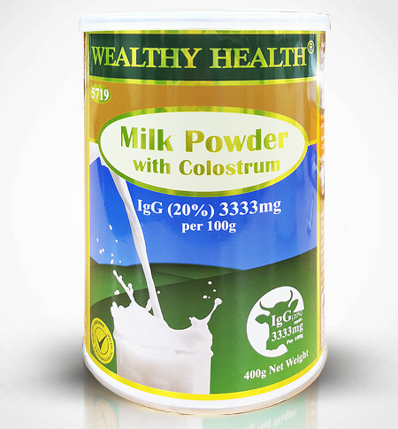 Wealthy Health Colostrum 20% IgG 3333mg Milk Powder 400g