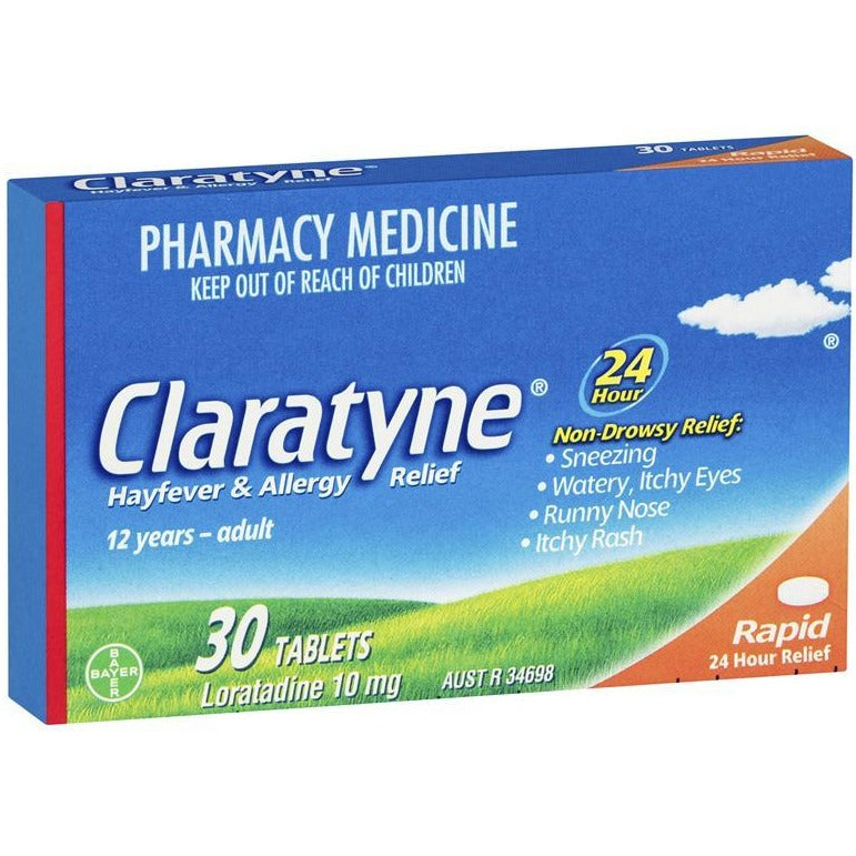 Claratyne Hayfever & Allergy Relief Antihistamine 30 Tablets