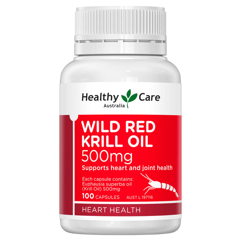 Healthy Care Wild Red Krill Oil 500mg 100 viên