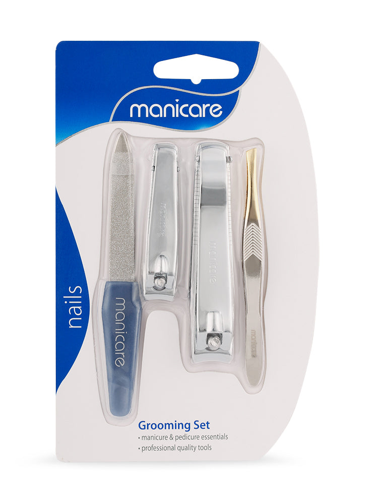 MANICARE GROOMING SET, MANICURE AND PEDICURE, 4 PCE  (NO: 44900)