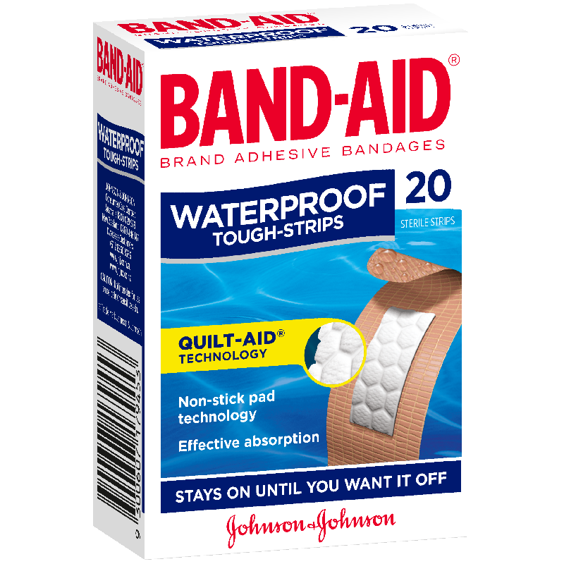 BAND-AID Tough Strips Waterproof Regular 20s