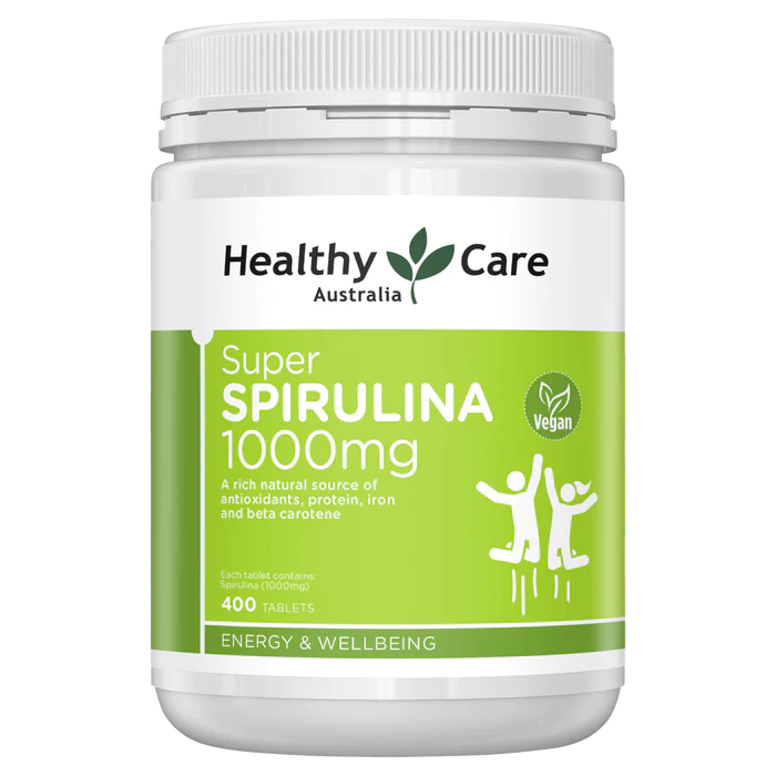 Viên nén Healthy Care Super Spirulina 1000mg 400 viên