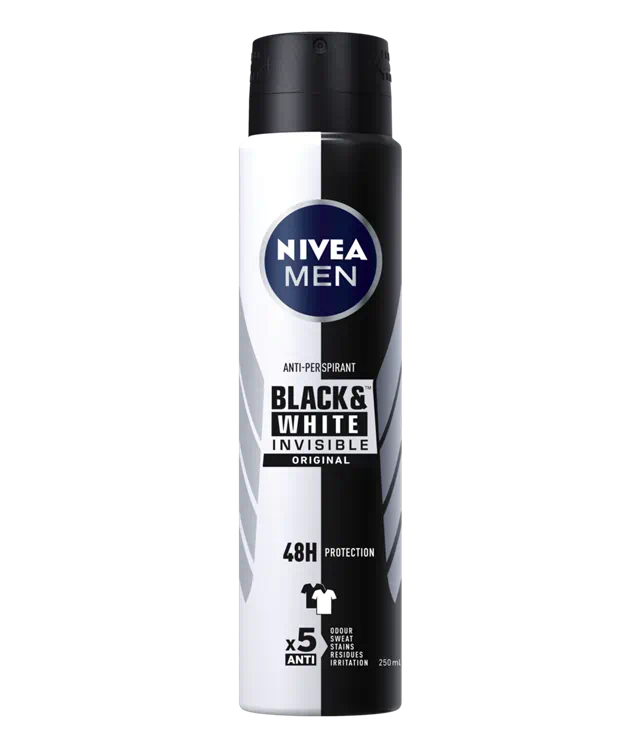 NIVEA MEN BLACK & WHITE INVISIBLE ORIGINAL ANTI-PERSPIRANT 250ml
