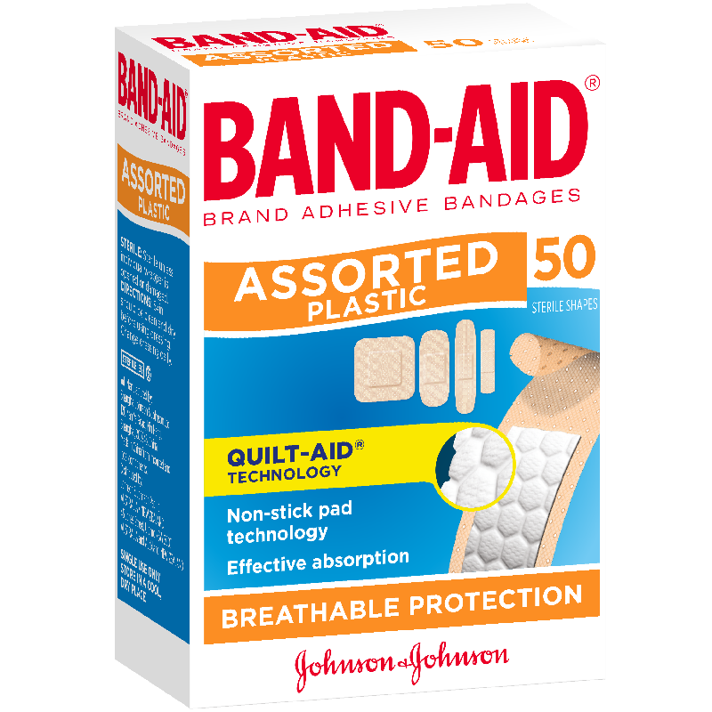 BAND-AID Assorted Shapes 50s