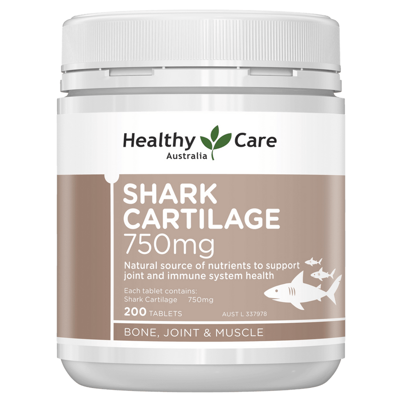 Healthy Care Shark Cartilage 750mg 200 Tablets