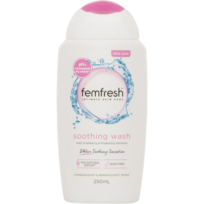 Femfresh Soothing Wash with Cranberry & Cornflower Extract 250mL
