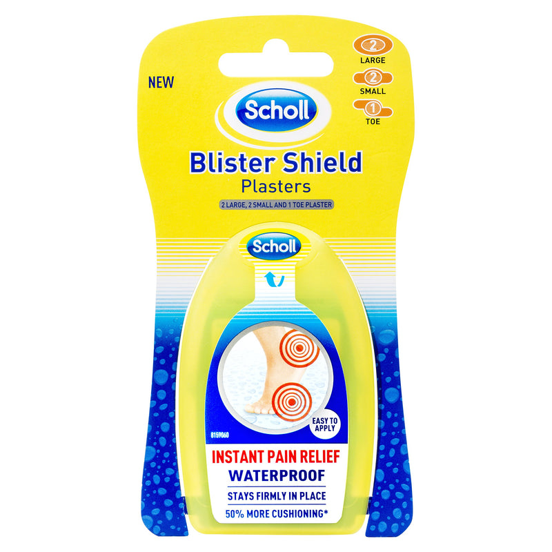 Scholl Blister Shield Plaster Waterproof Instant Pain Relief Large