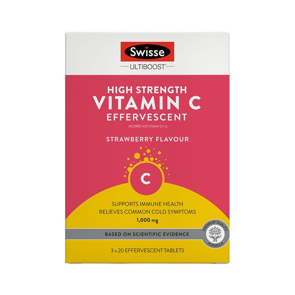 Swisse High Strength Vitamin C Effervescent 60 Tablets