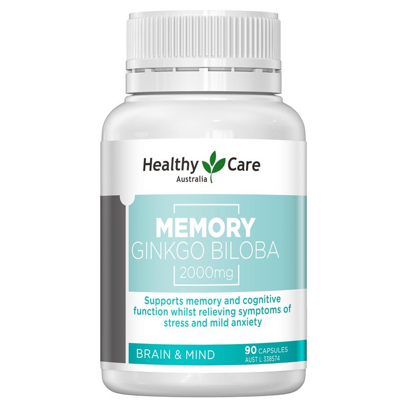 Viên nang Healthy Care Memory Ginkgo Biloba 2000mg 90 viên