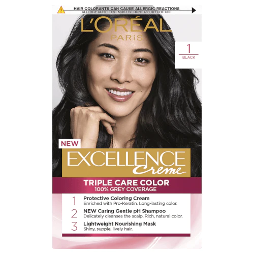 Màu tóc đen L'Oreal Excellence Creme 1