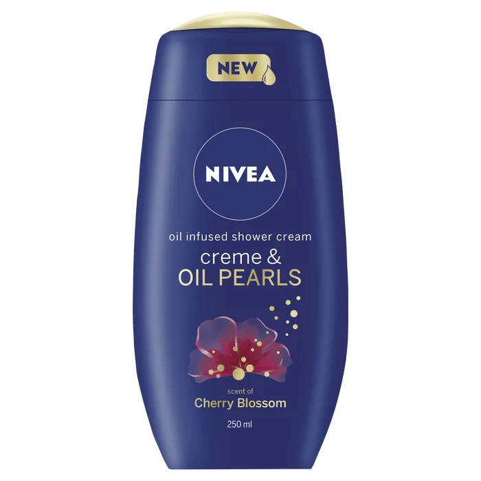 NIVEA SHOWER CREME AND OIL PEARLS CHERRY BLOSSOM 250